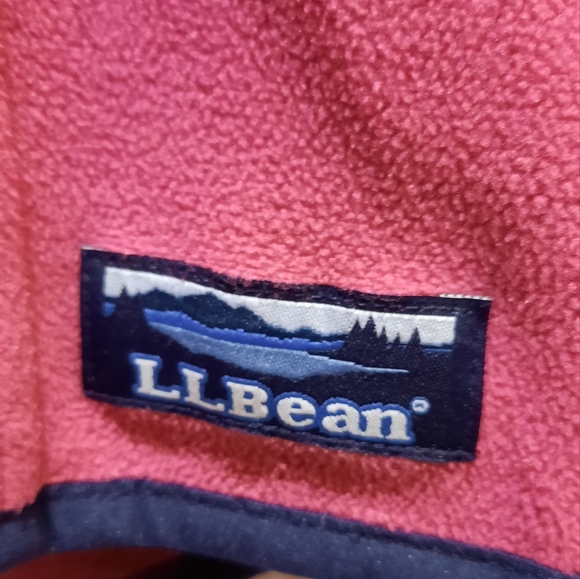 L.L.Bean Pink Fleece 1/4 Zip Pullover size XS - Picture 9 of 12